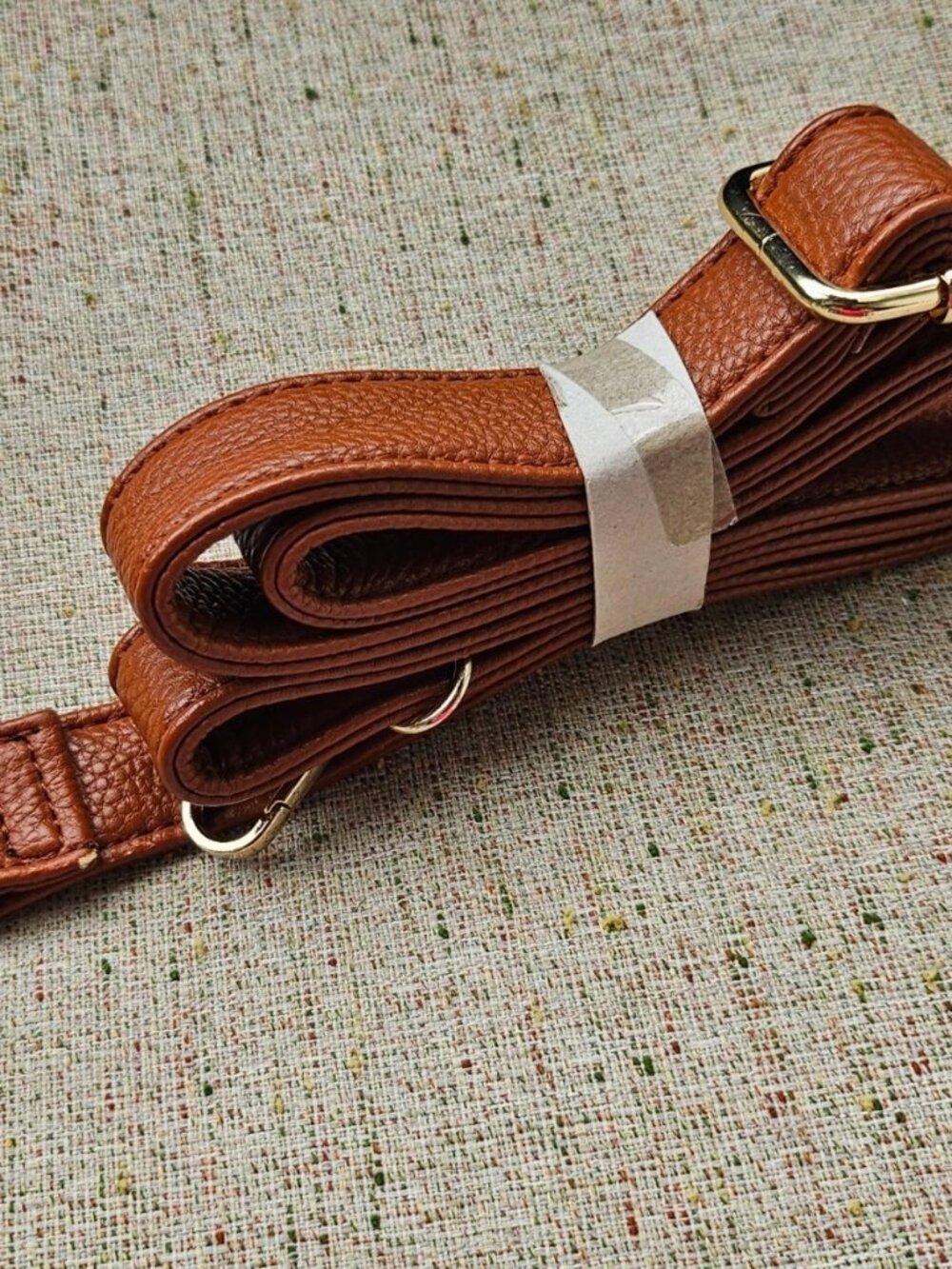 Replacement Strap for Shoulder Bag Hand Bag Brown Faux Leather Strap Adjustable - Picture 9 of 10